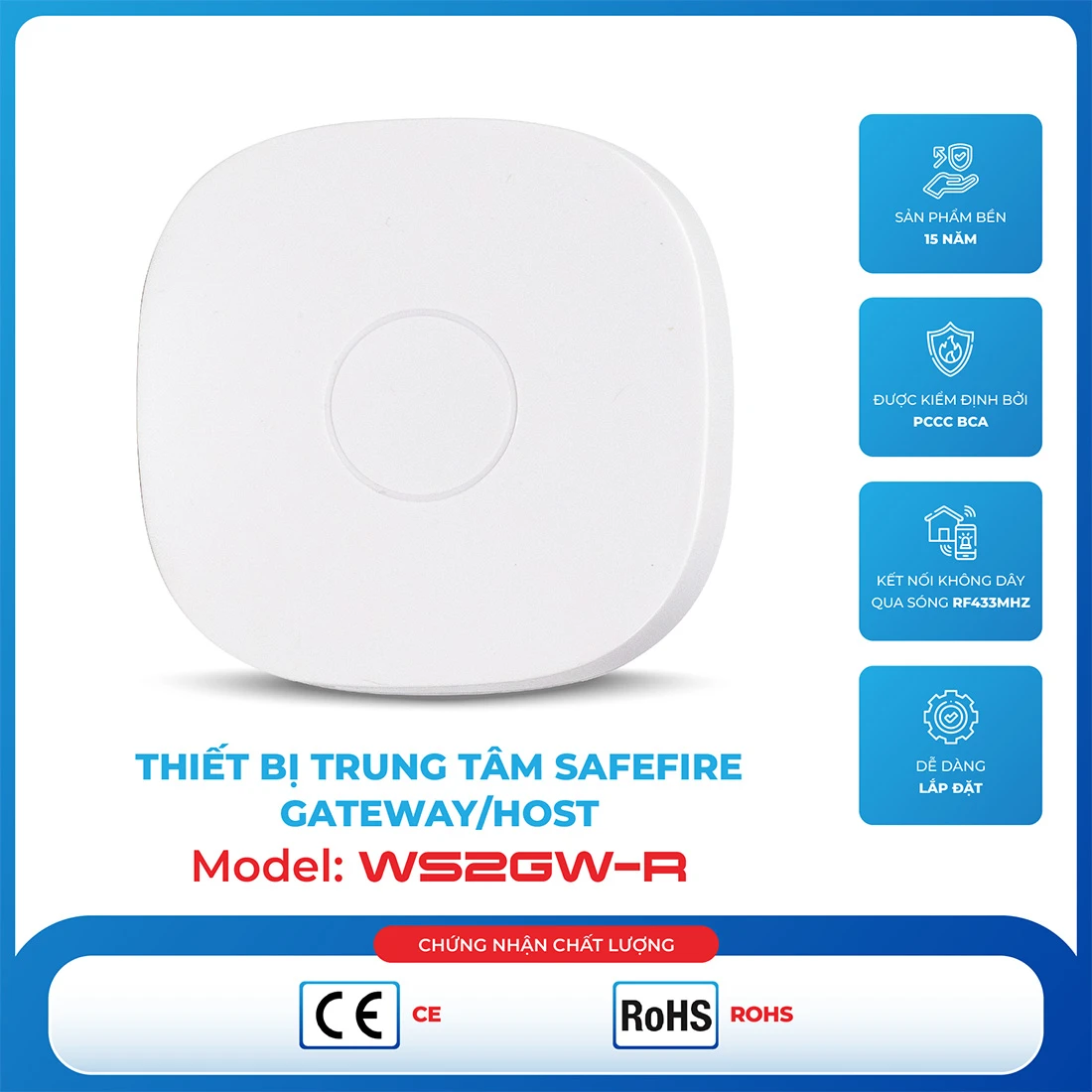 Thiết bị trung tâm SafeFire WS2GW-R